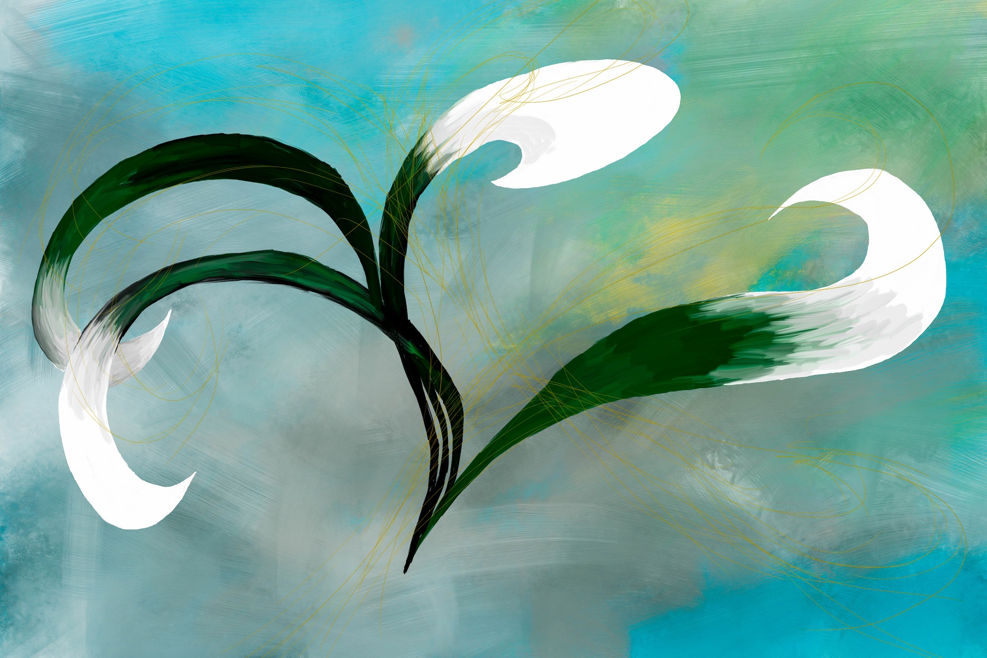 Painting called Antique Flower Redux by Will Felix