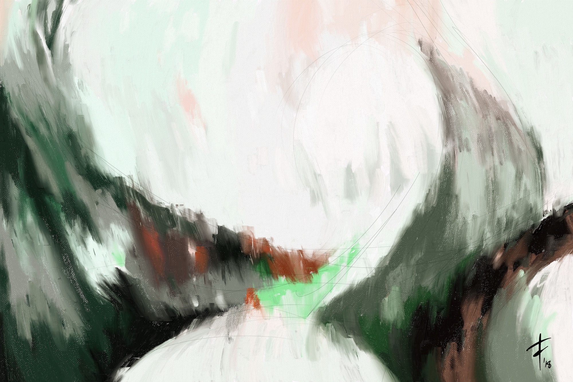 Painting called Ghost of a Shark by Will Felix